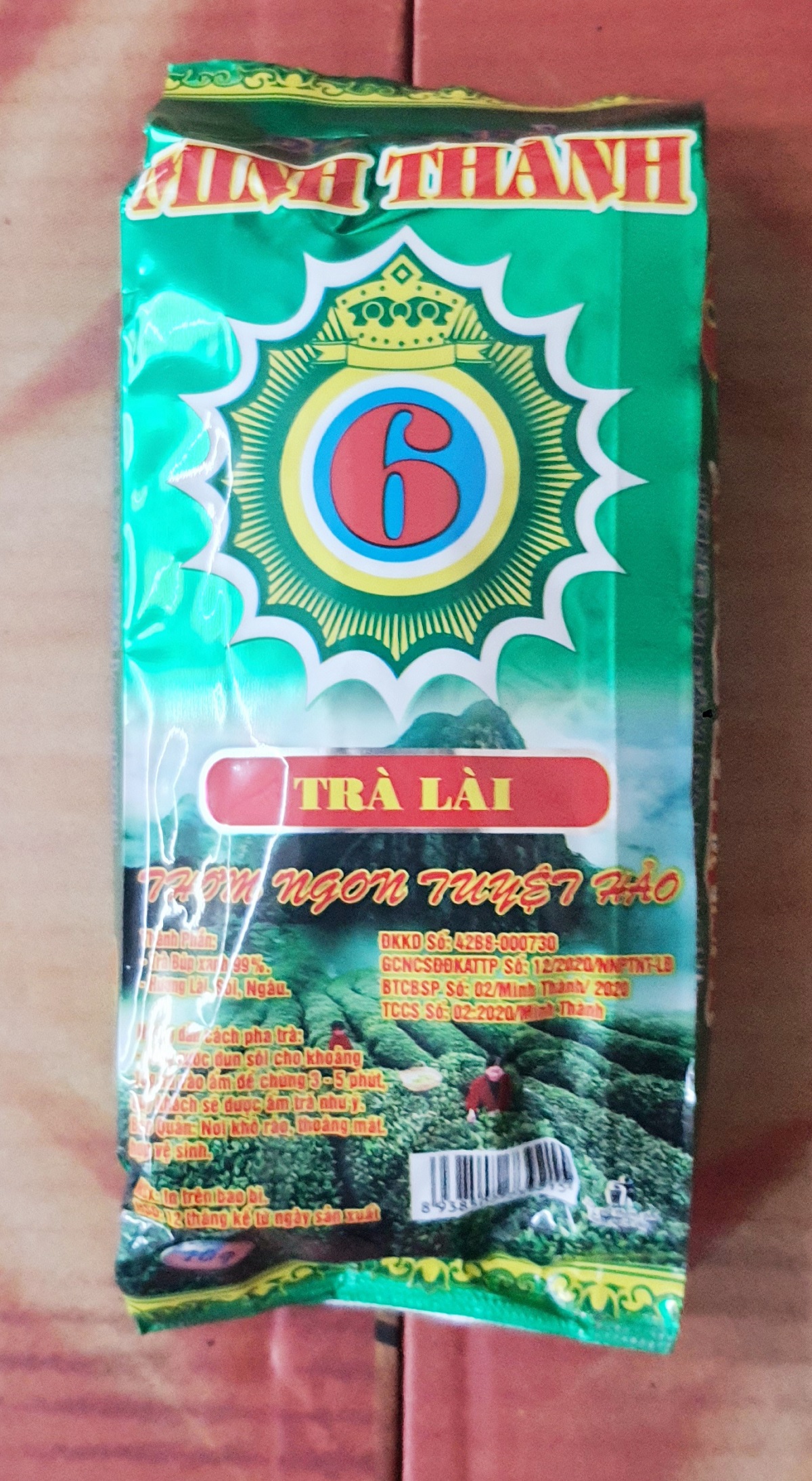 Trà Lài Minh Thành Xanh bịch ( 6 gói x 70g )  Bao 10 bịch